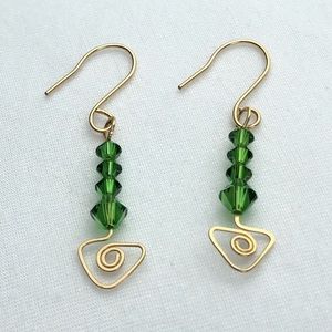 🐷 Handmade Wire Wrapped Earrings